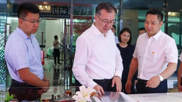 新疆維吾爾自治區(qū)領導伊力扎提·艾合買提江蒞臨五江溫泉城視察指導